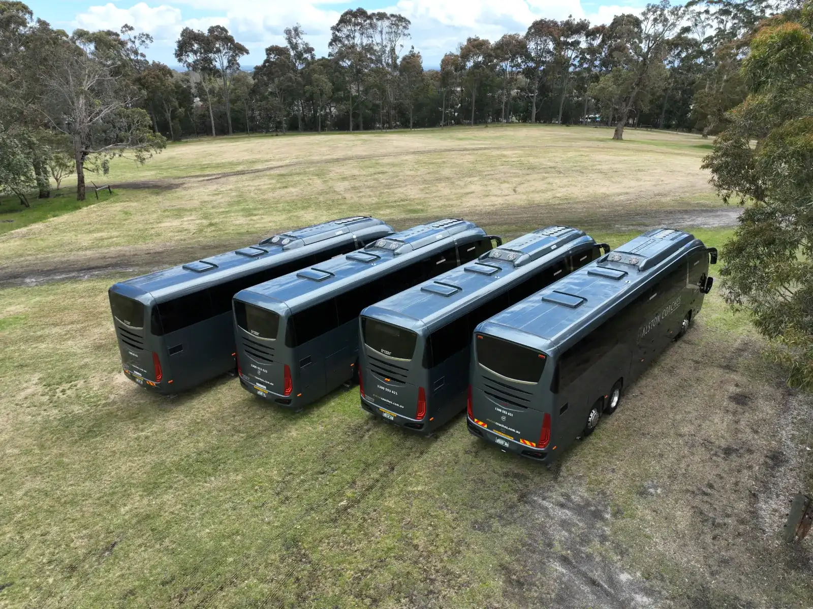 50-Seater Touring coach: The fleet from above
