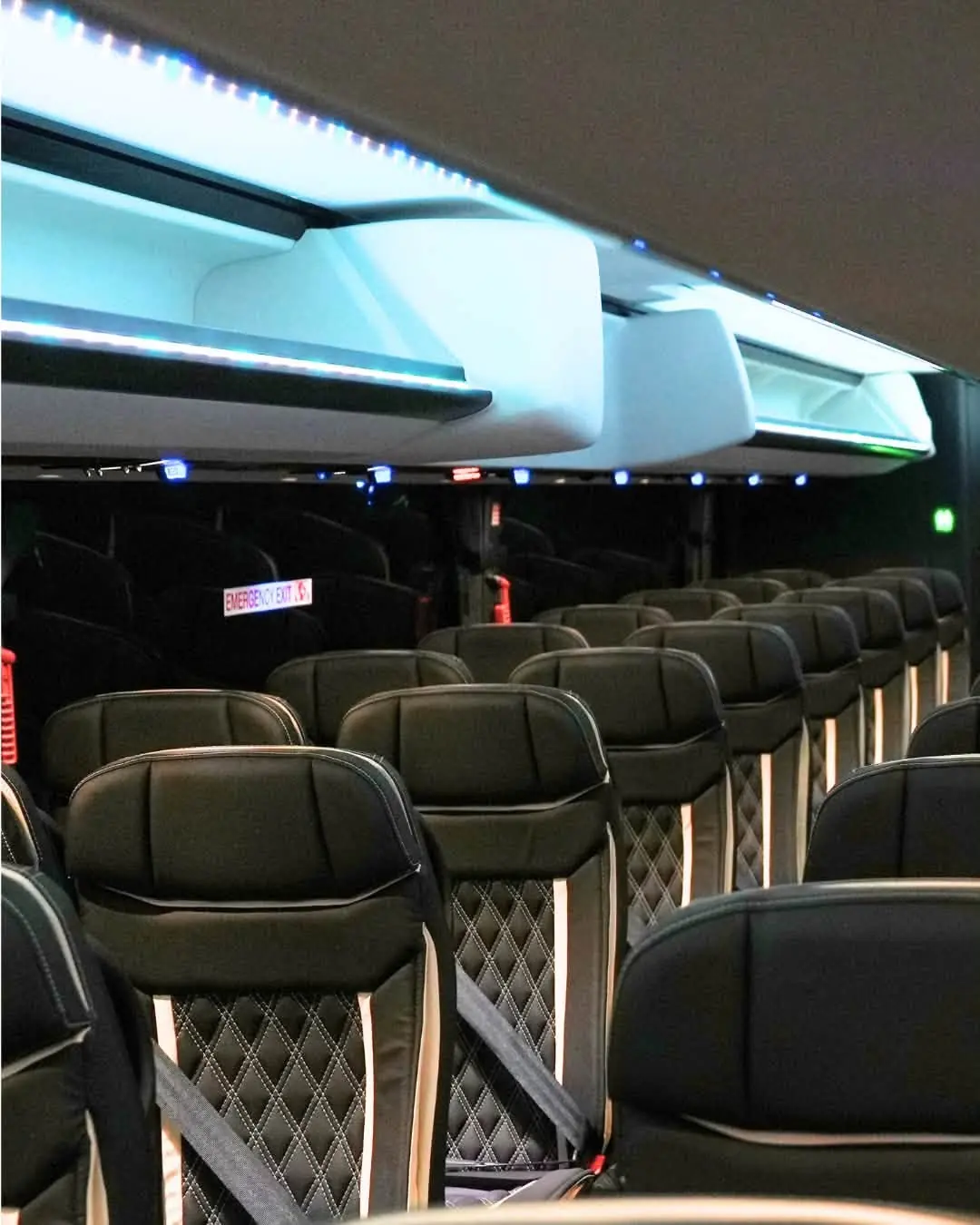 57-Seater Flagship coach: Ambient cabin lighting