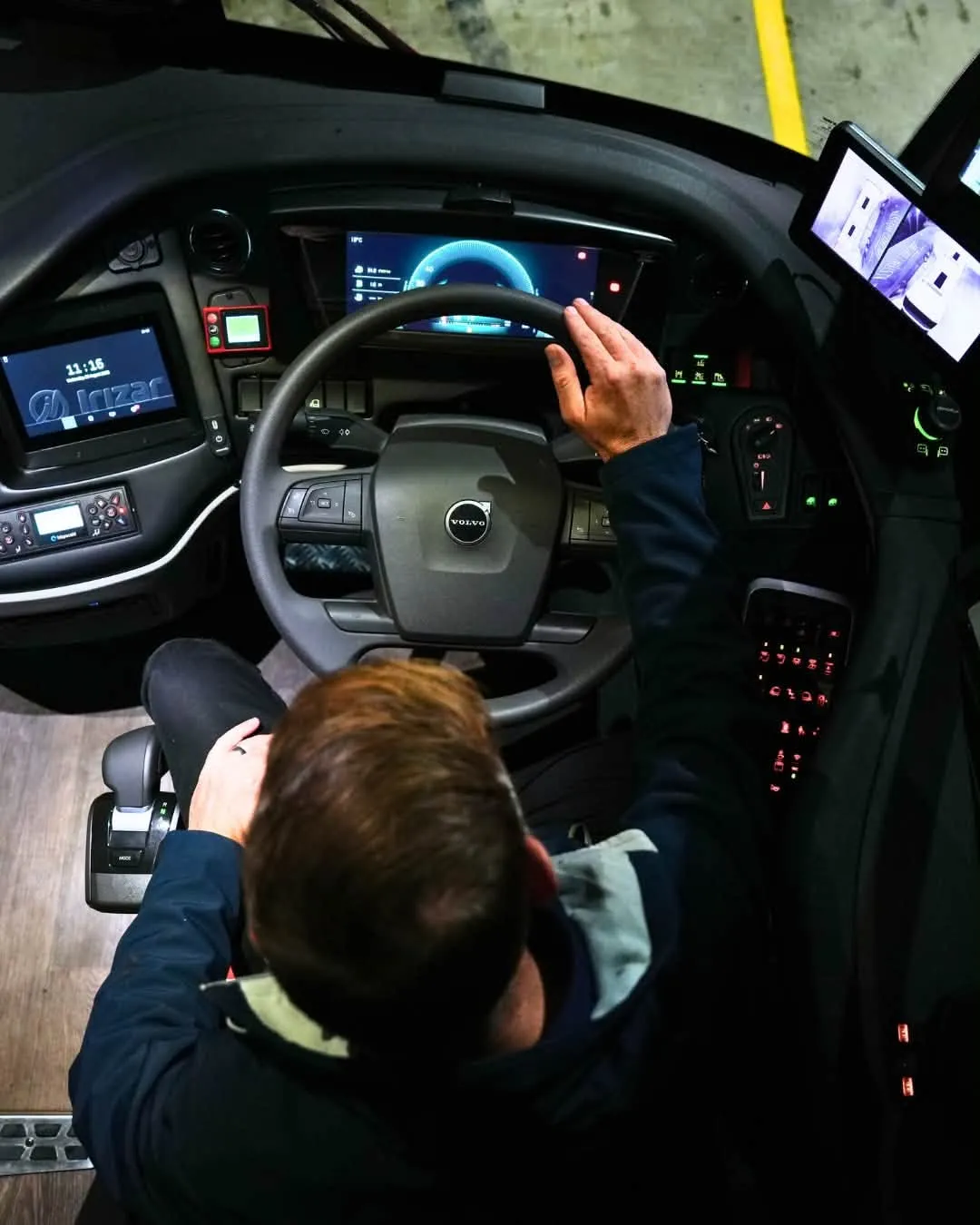 Driver at the wheel